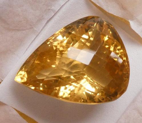 Zonder Minimumprijs Citrien - 36.64 ct - Instituto, Handtassen en Accessoires, Edelstenen
