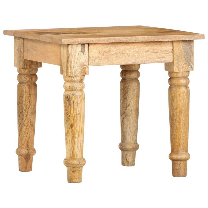 vidaXL Bijzettafel 43x43x40 cm massief mangohout, Huis en Inrichting, Tafels | Bijzettafels, Nieuw, Verzenden