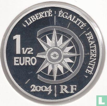 Frankrijk 1½ euro 2004 (PROOF) Yellow Cruise, Postzegels en Munten, Munten | Europa | Euromunten, Losse munt, Overige waardes