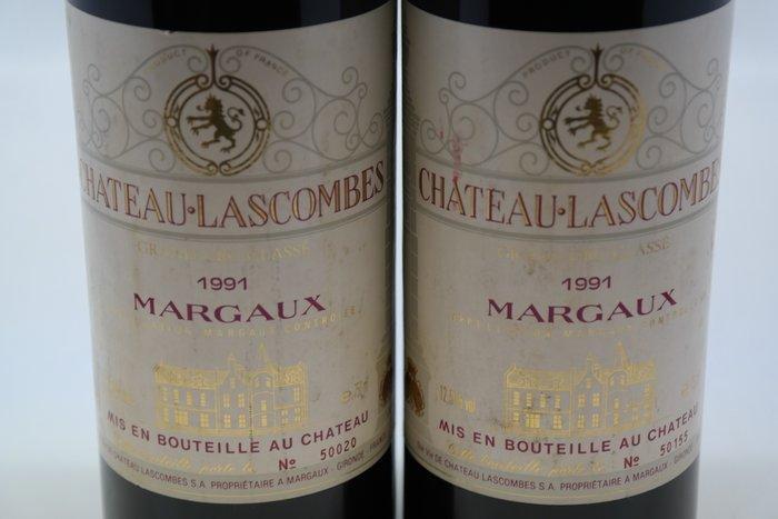 1991 Chateau Lascombes - Bordeaux, Margaux 2ème Grand Cru, Verzamelen, Wijnen