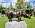 Beeldje - Neushoorn - Brons