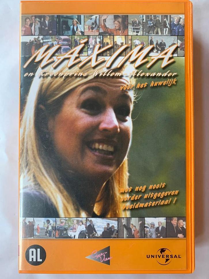 MAXIMA EN KROONPRINS WILLEM-ALEXANDER VOOR HET HUWELIJK, Cd's en Dvd's, VHS | Film, Gebruikt
