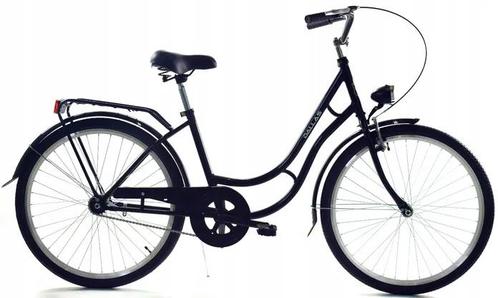 Retro stadsfiets 26 inch - Zwarte meisjesfiets met V-brak..., Fietsen en Brommers, Fietsen | Dames | Damesfietsen, Versnellingen