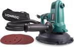 2dekans | VONROC DS501AC Schuurmachine – 750W – Ø180 mm, Bricolage & Construction, Ophalen of Verzenden