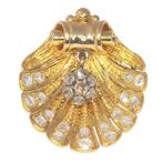 Victorian anno 1880 - Broche - 18 karaat Geel goud Diamant
