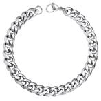 Fako Bijoux® - Schakelarmband Gourmet - Cuban Link - Staal -, Handtassen en Accessoires, Armbanden, Verzenden, Nieuw