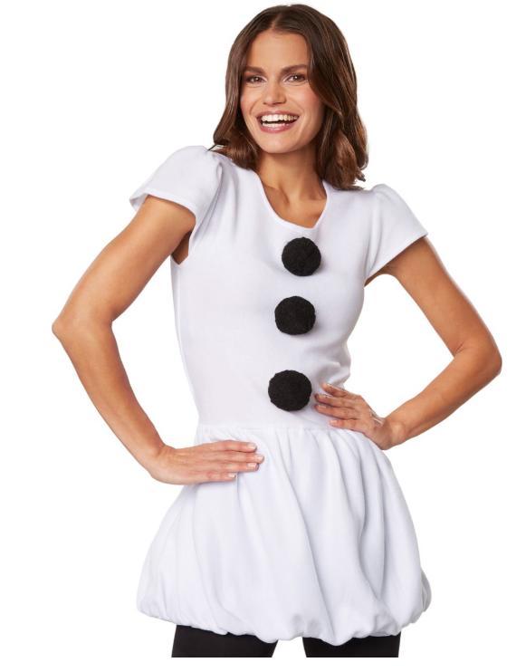 2dekans | DressForFun – Sneeuwvrouw Kostuum – Maat XXL – Wit, Kinderen en Baby's, Carnavalskleding en Verkleedspullen, Ophalen of Verzenden