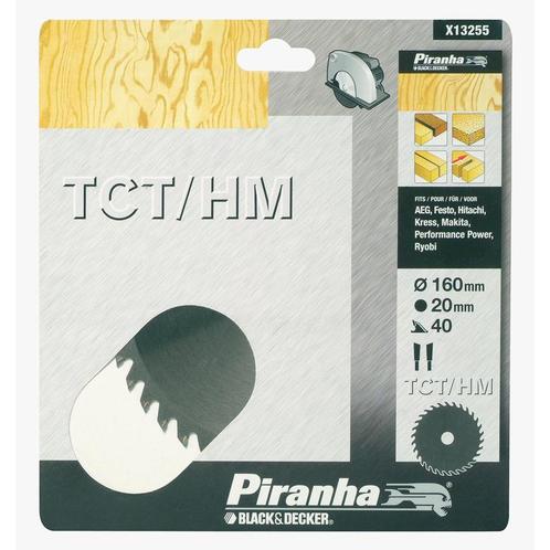 Piranha – Cirkelzaagblad – TCT/HM – 160x20mm (40) –, Bricolage & Construction, Outillage | Scies mécaniques, Envoi
