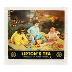 Reclamebord - Lipton’s Ice Tea reclame karton., Antiek en Kunst