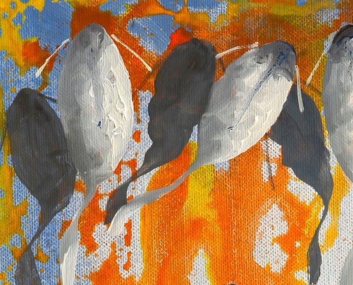 Guido Borelli - leggere il bianco, Antiek en Kunst, Kunst | Schilderijen | Modern
