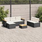 vidaXL 5-delige Loungeset met kussens poly rattan acacia, Verzenden, Loungeset