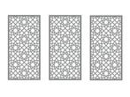 Veiling - 3x Composiet terrasscherm Alhambra 180x90cm, Tuin en Terras, Nieuw