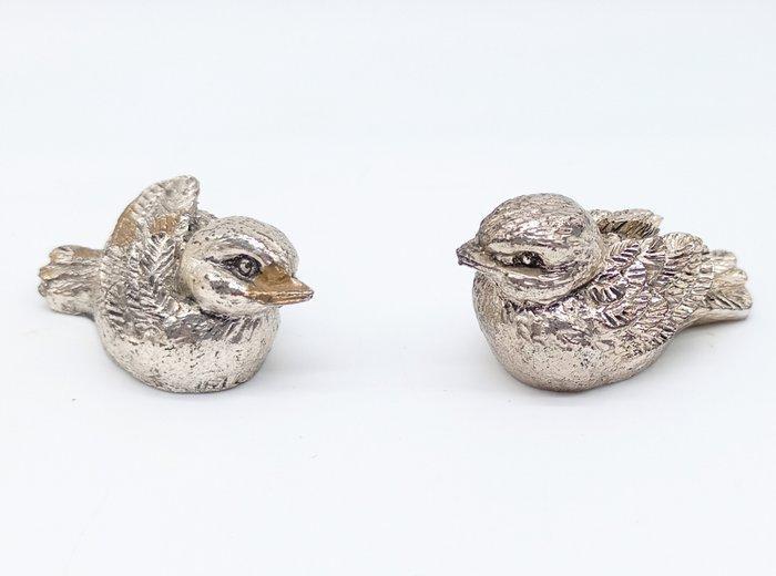 Miniatuur figuur - Passerotti (2) - .925 zilver, Antiek en Kunst, Antiek | Zilver en Goud