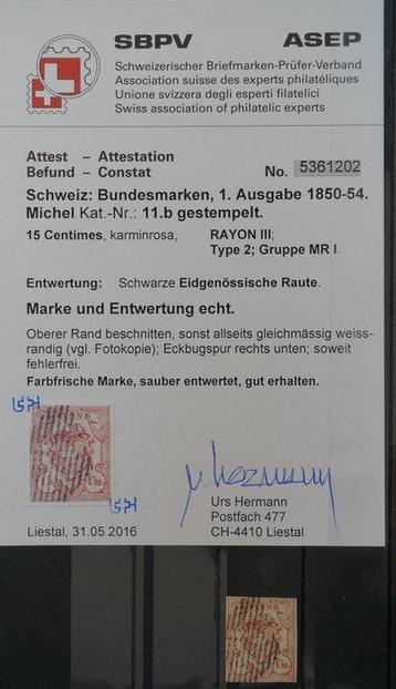 Zwitserland 1900 - CH - Rayon III - Zst. Nr. 19b T2 / MRI beschikbaar voor biedingen