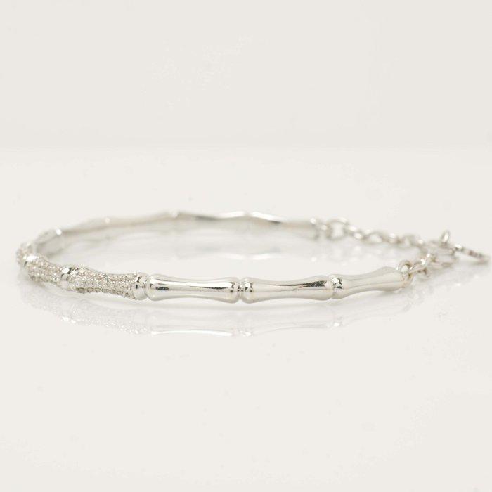 Armband - 14 karaat Witgoud - 0.63ct. tw. Diamant, Handtassen en Accessoires, Armbanden