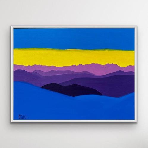 Alonso Cuesta - Amanecer en el valle - XL, Antiek en Kunst, Kunst | Schilderijen | Modern