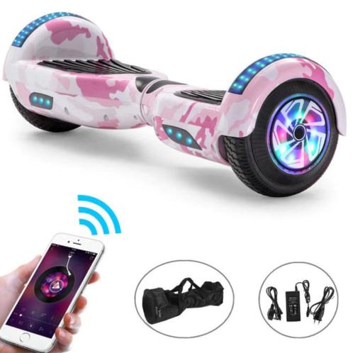 Elektrisch E-Scooter Hoverboard met Bluetooth Speaker - 6.5, Vélos & Vélomoteurs, Scooters | Marques Autre, Envoi