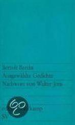 Ausgewählte Gedichte 9783518100868, Boeken, Gelezen, Bertolt Brecht, Verzenden