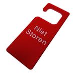 Niet Storen Hanger - Rood Acryl Plexiglas - Bezet Deurhanger, Verzenden