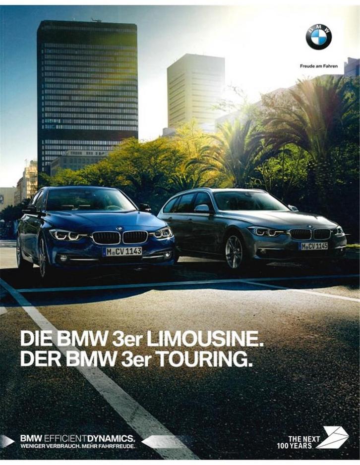 2017 BMW 3 SERIE BROCHURE DUITS, Boeken, Auto's | Folders en Tijdschriften