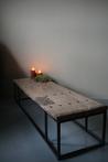 Salontafel Oud Houten Deur India L172xB50xH38