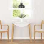 vidaXL Eettafel massief hout naturel rubber, Huis en Inrichting, Tafels | Eettafels, Verzenden, Nieuw