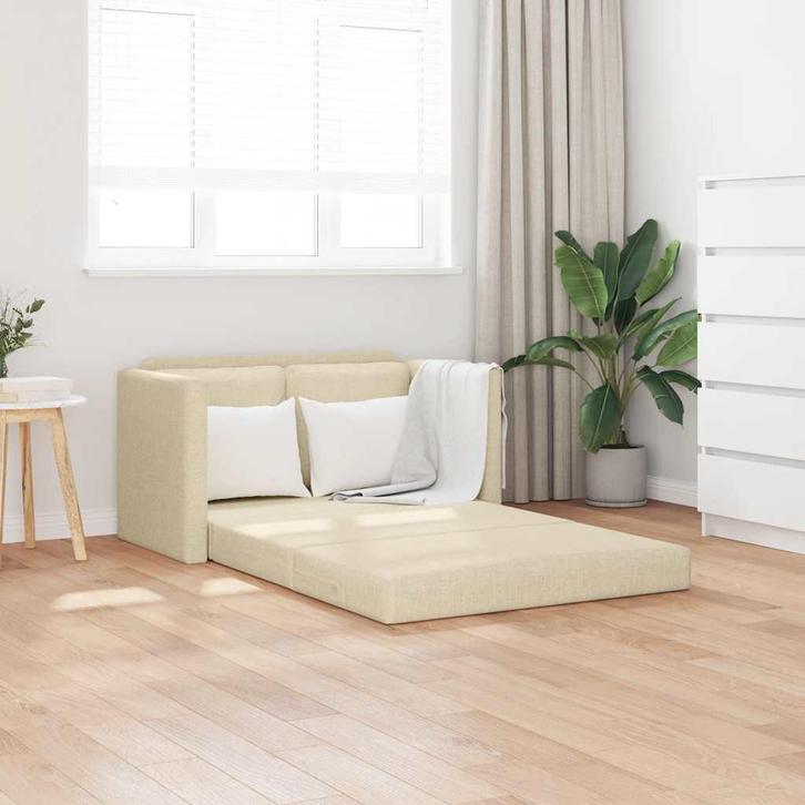 vidaXL Slaapbank vloermodel 2-in-1 112x174x55 cm stof, Huis en Inrichting, Zetels | Zetels, Nieuw, Verzenden
