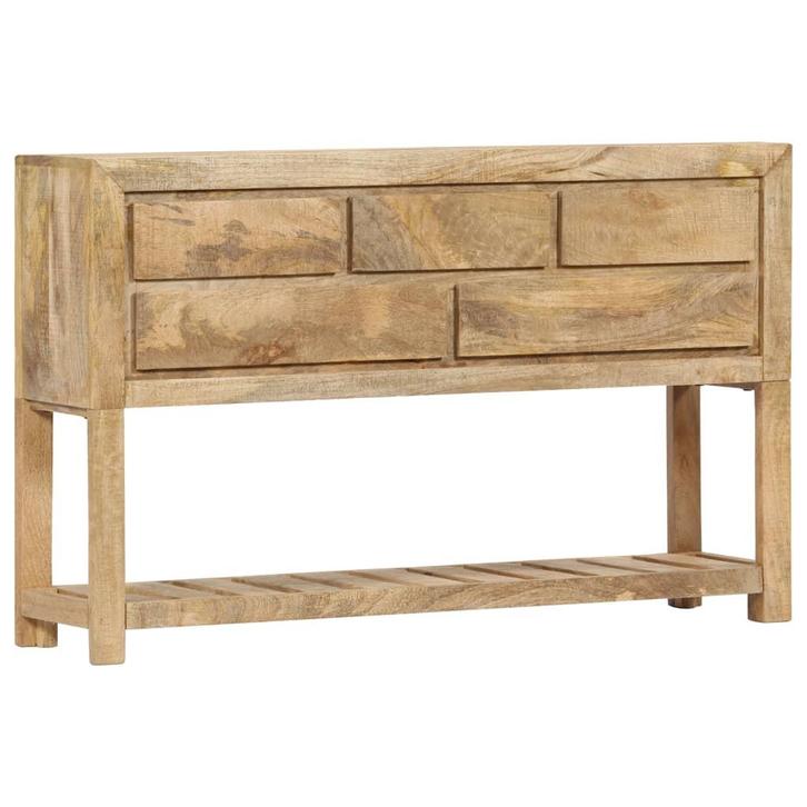 vidaXL Dressoir 120x30x75 cm massief mangohout, Huis en Inrichting, Kasten | Dressoirs, Nieuw, Verzenden