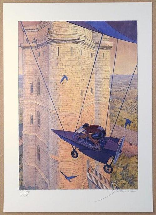 Schuiten, François - 1 Offset Print - Le Donjon des rêves, Boeken, Stripverhalen