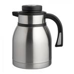 Isoleerkan | RVS/Zwart | 1.5L | Dubbelwandig |, Verzenden, Nieuw in verpakking