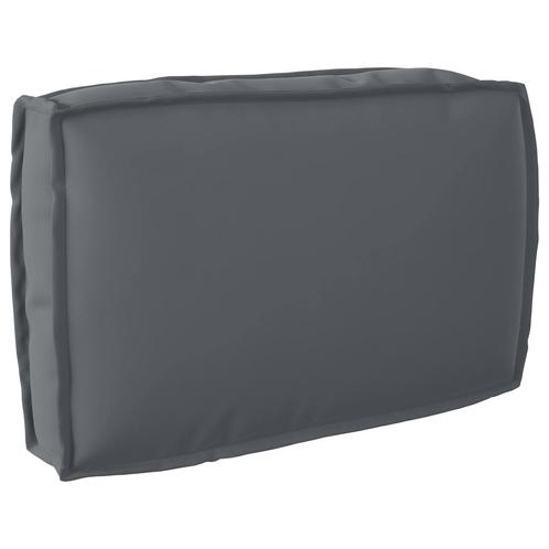 vidaXL Pallet Kussen voor Rugleuning Anthraciet 60x40x12 cm, Huis en Inrichting, Woonaccessoires | Kussens, Nieuw, Verzenden