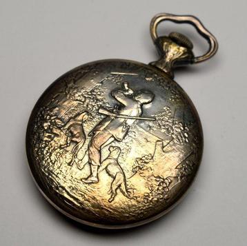 Formatic - Hunter with dogs - pocket watch - 1960-1969