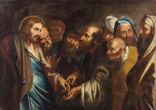 Pieter Paul Rubens (1577 – 1640), Navolger van - Il Tributo, Antiek en Kunst, Kunst | Schilderijen | Klassiek