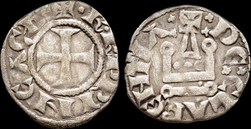 1285-1289ad Crusader Principality of Archaea Charles Ii d..., Postzegels en Munten, Munten en Bankbiljetten | Verzamelingen, Verzenden