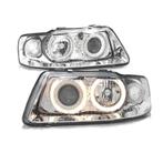 PHARE POUR AUDI A3 8L 00-03 ANGEL EYES FOND CHROMÉ, Auto-onderdelen, Verzenden, Nieuw