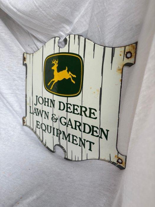 John Deere Lawn & Garden Equipment emaille reclamebord –, Antiek en Kunst, Antiek | Wandborden en Tegels