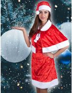 Kerstvrouw jurk deluxe met cape, Nieuw, Ophalen of Verzenden