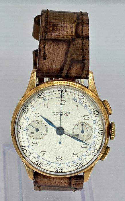 Harman Watch Compamy - 18K Chronograph - Kaliber Venus 175 -, Handtassen en Accessoires, Horloges | Heren