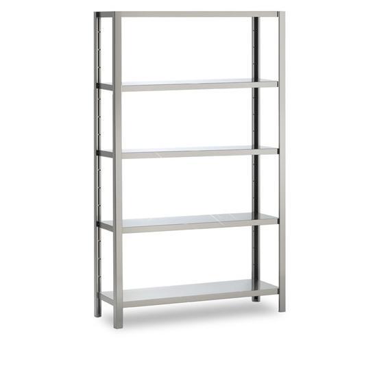 Rvs stelling 5 hoog 1100x400x2000 mm, Articles professionnels, Horeca | Mobilier & Aménagement, Envoi