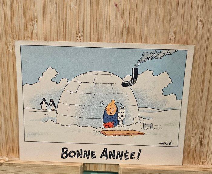 Tintin - 1 carte des neige tintin - 1942, Livres, BD