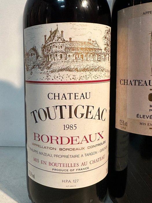 1985 Chateau Toutigeac, 1997 x 3 Chateau Tour de Calens &, Verzamelen, Wijnen