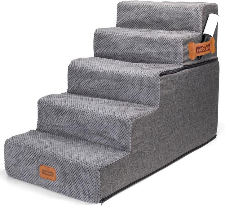 Hondentrapje voor honden - 40x76x57 cm - Grijs - Nobleza, Dieren en Toebehoren, Honden-accessoires, Nieuw, Verzenden