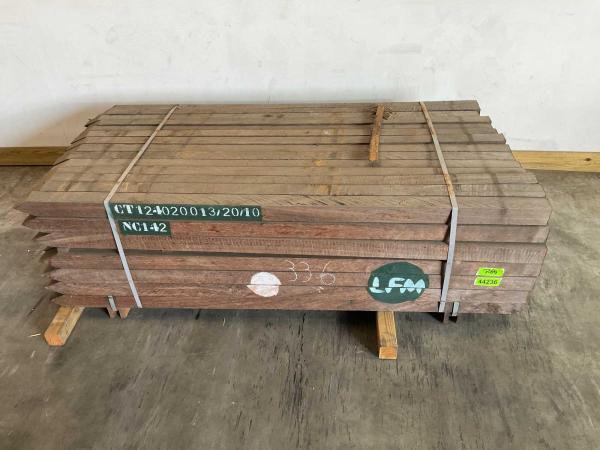 Veiling - 98x Azobé hardhouten tuinpaal gepunt 200x7x7 cm, Doe-het-zelf en Bouw, Hout en Planken