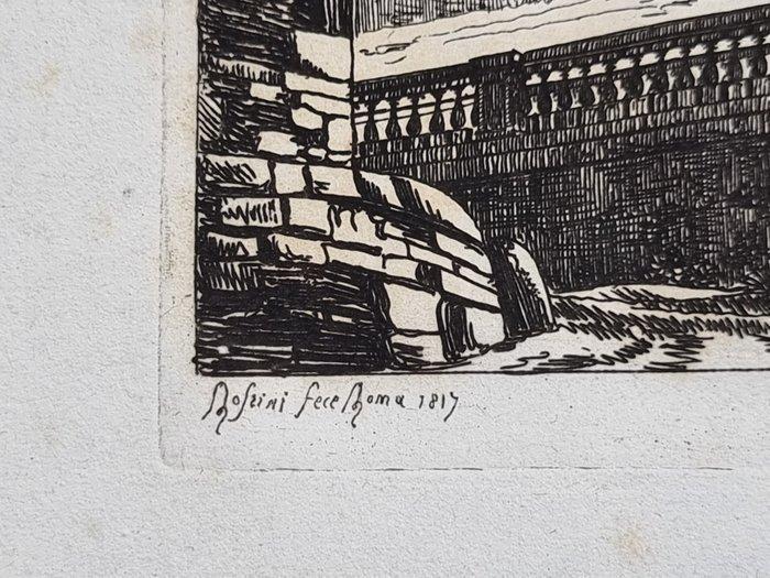 Italië - Roma; Luigi Rossini (1790–1857) - Veduta di fianco, Boeken, Atlassen en Landkaarten