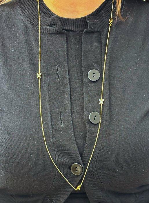 Mimi - Halsketting - 18 karaat Roségoud - 0.15ct. tw., Handtassen en Accessoires, Kettingen