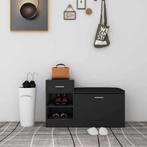 vidaXL Schoenenbank 94,5x31x57 cm bewerkt hout hoogglans, Verzenden