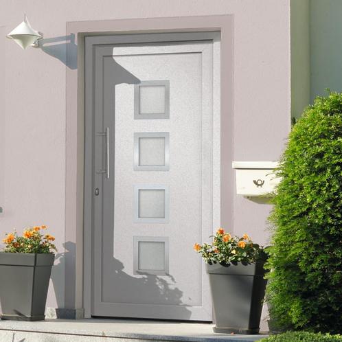 vidaXL Voordeur 108x200 cm wit, Doe-het-zelf en Bouw, Deuren en Vliegenramen, Nieuw, Verzenden