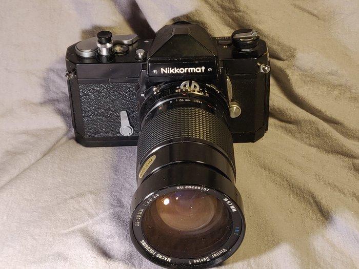 Nikon Nikkormat FT2 (Japan) + Vivitar Series 1, Audio, Tv en Foto, Fotocamera's Analoog