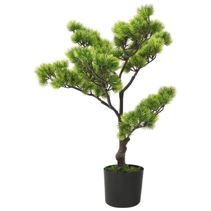 vidaXL Kunstplant met pot pinus bonsai 60 cm groen, Huis en Inrichting, Woonaccessoires | Kunstplanten en Kunstbloemen, Nieuw