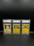 Pokémon - 3 Graded card - RAICHU HOLO & ZAPDOS HOLO &, Hobby en Vrije tijd, Verzamelkaartspellen | Pokémon, Nieuw